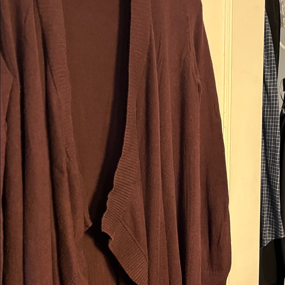 Ann Taylor Deep Purple Cardigan - Picture 3 of 8